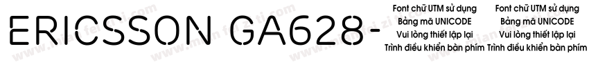 Ericsson GA628字体转换